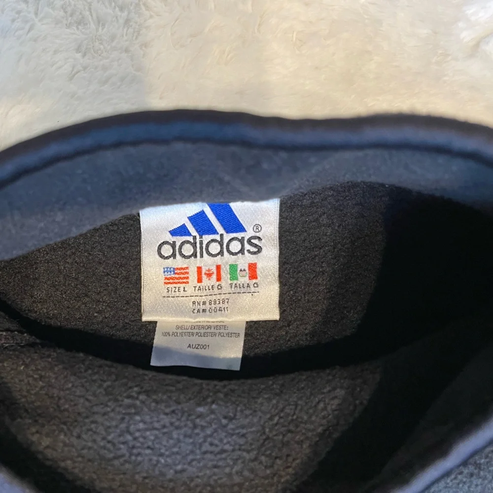 Vintage 90’s adidas Ground Zero size large black - Picture 3 of 6